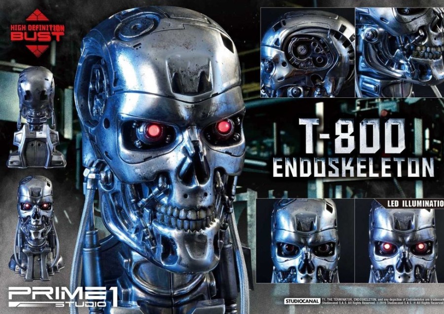 Products Prime 1 Studio Movie & Tv | T-800 Endoskeleton Head