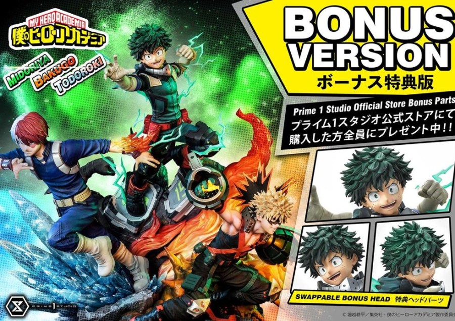 Products Prime 1 Studio Anime & Manga | Midoriya, Bakugo & Todoroki